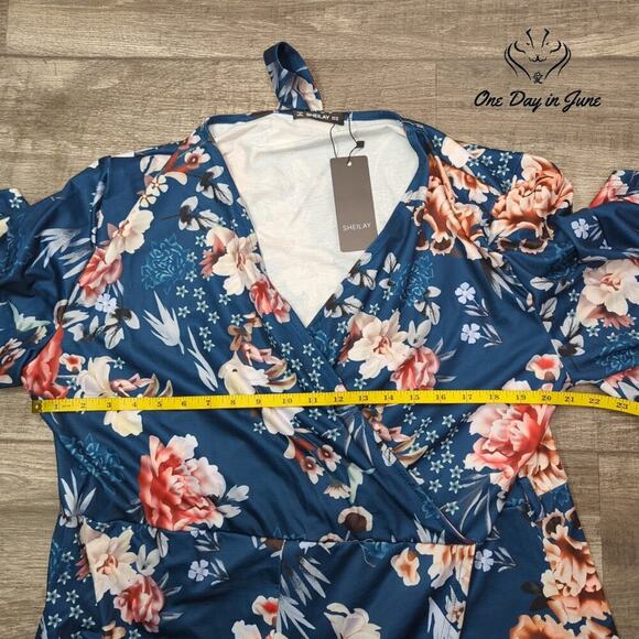 Sheilay Plus Size Short Sleeve Dress Size 3X - Picture 4 of 7